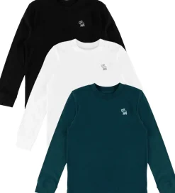 Abercrombie & Fitch Bluser - 3-pak - Koksgrå/Grøn/Hvid