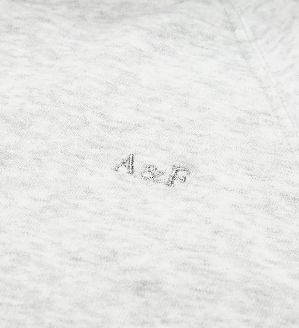 Abercrombie & Fitch Hættetrøje - Lysegråmeleret