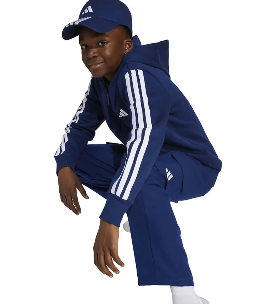 adidas Performance Cardigan - Dkblue/White m. Logo