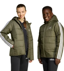 adidas Performance Dynejakke - J Ess 3S - Olistr/Black