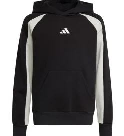 adidas Performance Hættetrøje - J CB FL HD - BLACK/WONSIL/WHITE