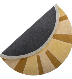 Bloomingville Gulvtæppe - 110 cm - Sun - Uld - Gul