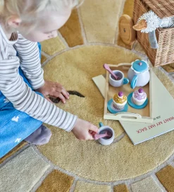 Bloomingville Gulvtæppe - 110 cm - Sun - Uld - Gul