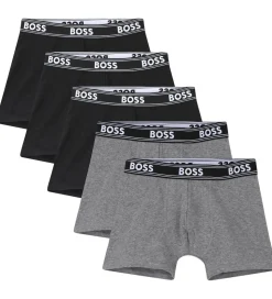 BOSS Boxershorts - 5-pak - Sort/Gråmeleret
