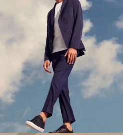 BOSS Bukser - Uld - Navy