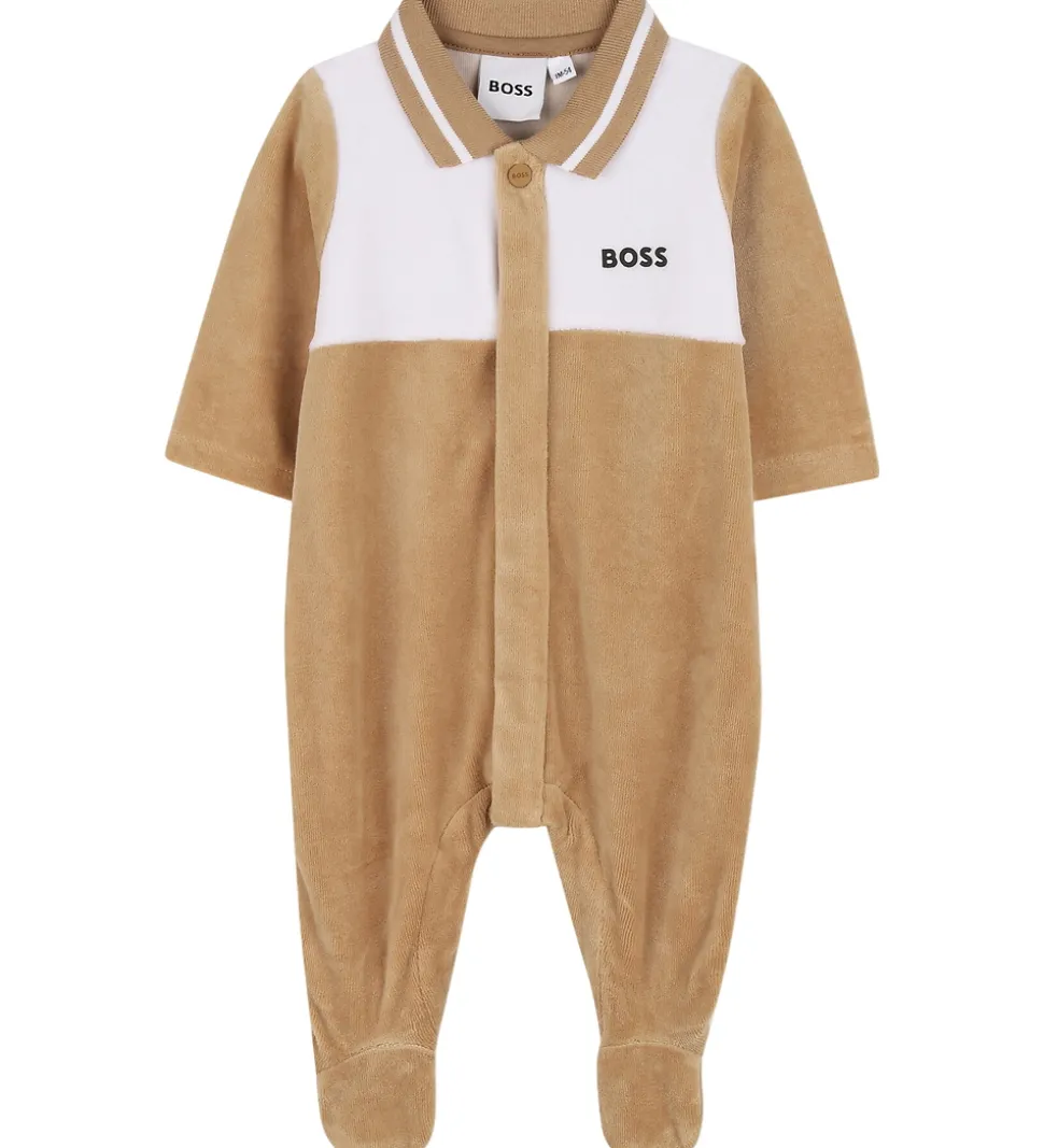 BOSS Gaveæske - Natdragt - Velour - Cookie/Hvid