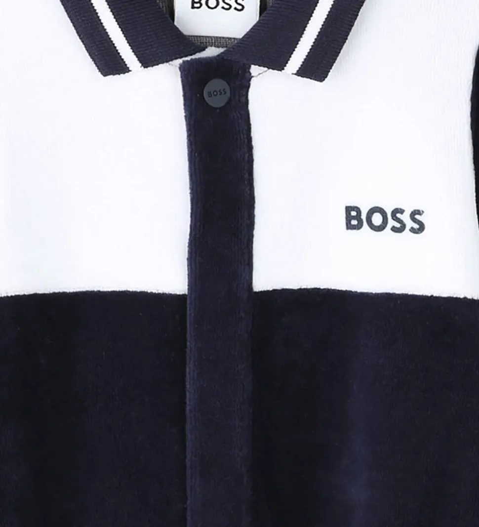 BOSS Gaveæske - Natdragt - Velour - Hvid/Navy