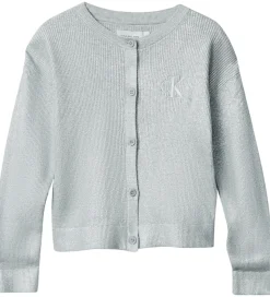 Calvin Klein Cardigan - Strik - Coated - Sølv