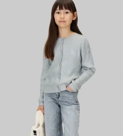 Calvin Klein Cardigan - Strik - Coated - Sølv