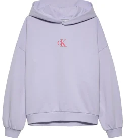 Calvin Klein Hættetrøje - Flower Back - Purple Heather