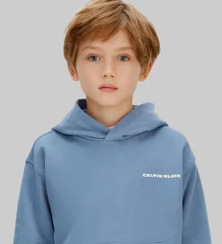 Calvin Klein Hættetrøje - Relaxed - Satin Blue