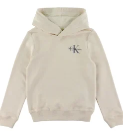 Calvin Klein Hættetrøje - Small Monogram - Whitecap Gray