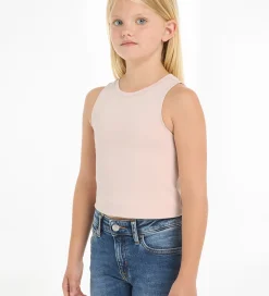 Calvin Klein Top - Tape Sleeveless Punto - Sepia Rose