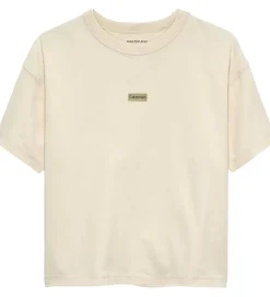 Calvin Klein T-shirt - Folded Logo Label - White Gray
