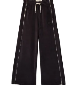 Calvin Klein Velourbukser - Wide - Sort