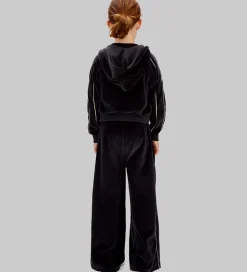 Calvin Klein Velourbukser - Wide - Sort