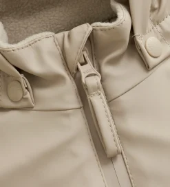 CeLaVi Regndragt m. Fleece - PU - White Pepper