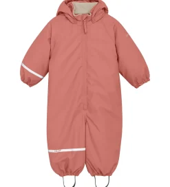 CeLaVi Regndragt m. Vattering - PU - Brick Dust