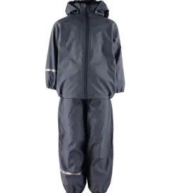 CeLaVi Regntøj m. Seler/Fleece - Recycle PU - Dark Navy