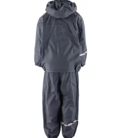 CeLaVi Regntøj m. Seler/Fleece - Recycle PU - Dark Navy