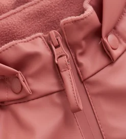 CeLaVi Regntøj m. Seler/Fleece - Recycle PU - Brick Dust