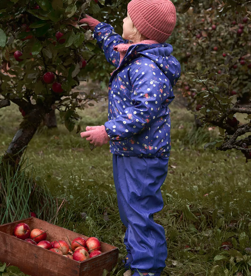 CeLaVi Regntøj m. Seler/Fleece - Recycle PU - Skipper Blue m. Pr