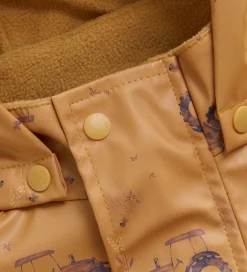 CeLaVi Regntøj m. Seler/Fleece - Recycle PU - Apple Cinnamon m.