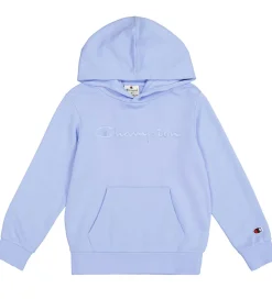 Champion Hættetrøje - Blå m. Logo