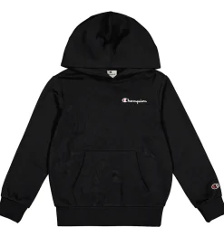 Champion Hættetrøje - Sort m. Logo