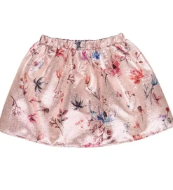 Christina Rohde Nederdel - Rosa Glitter m. Blomster