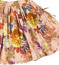 Christina Rohde Nederdel - Dusty Rose m. Blomster