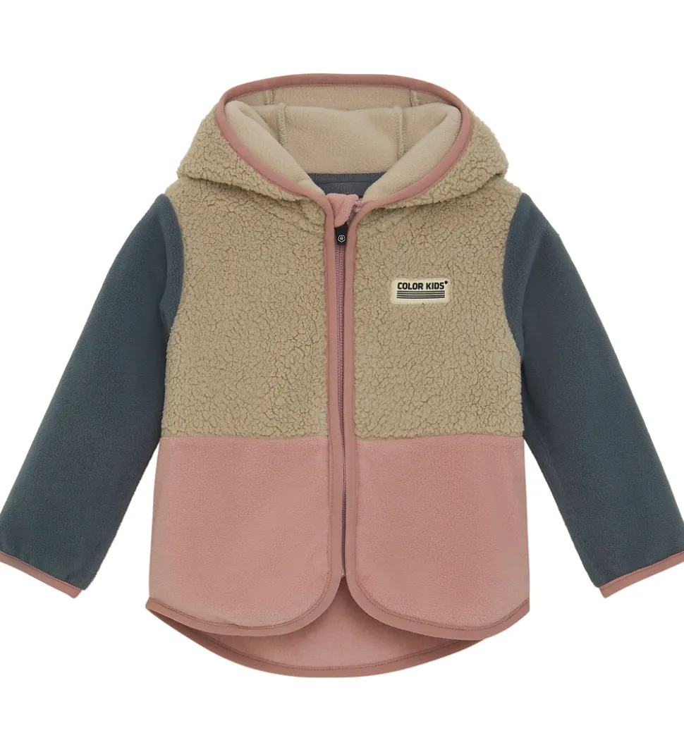 Color Kids Fleecejakke - Baby Teddy - Woodrose