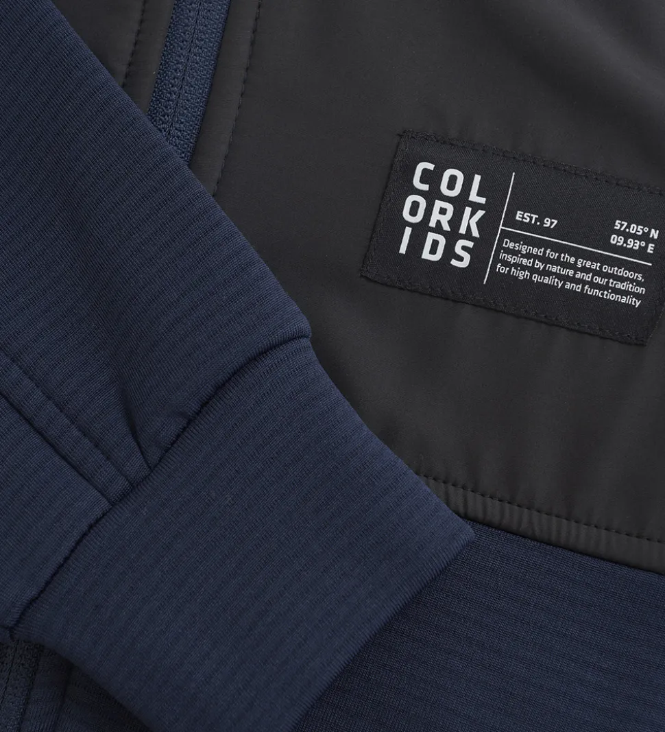 Color Kids Fleecejakke - Total Eclipse