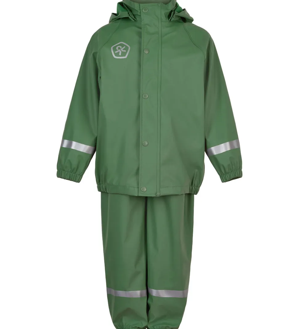 Color Kids Regntøj m. Seler - PU - Dark Ivy