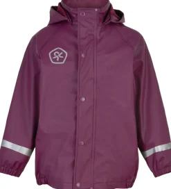 Color Kids Regntøj m. Seler - PU - Plum Caspia