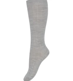 Condor Knæstrømper - Rib - Uld - Lead