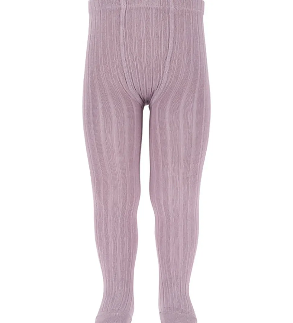 Condor Strømpebukser - Rib - Pearl