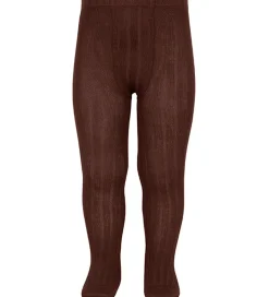 Condor Strømpebukser - Rib - Brun