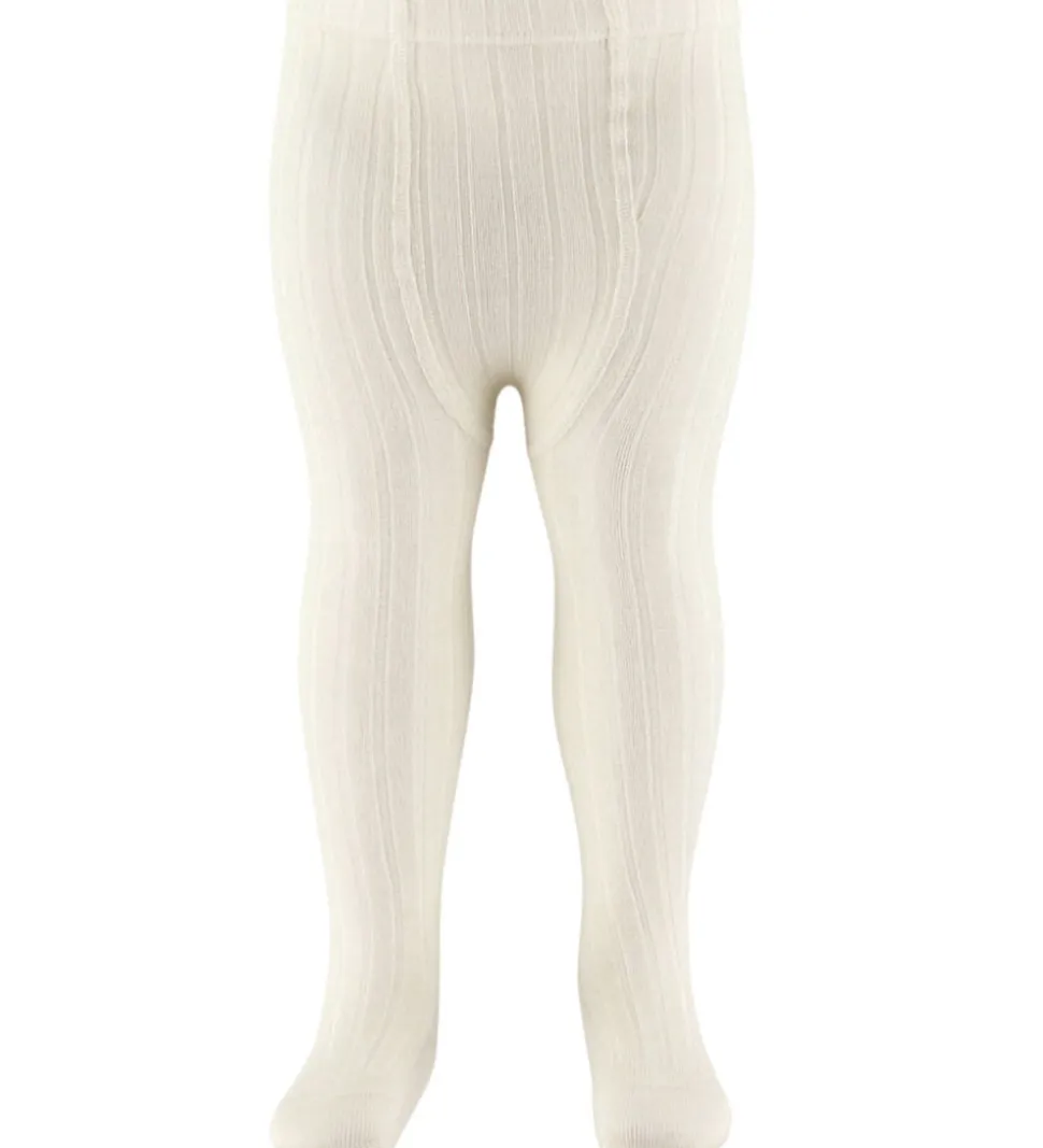 Condor Strømpebukser - Rib - Uld - Beige