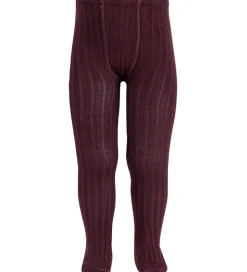 Condor Strømpebukser - Rib - Syrah