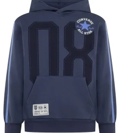 Converse Hættetrøje - Converse Navy m. Print