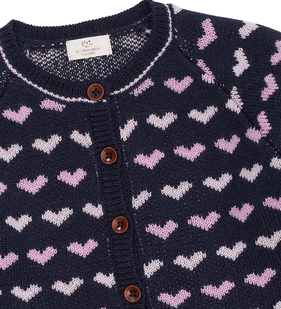 Copenhagen Colors Cardigan - Uld - Strik - Merino Heats - Navy