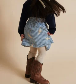 Copenhagen Colors Nederdel - Denim Blue Stripe