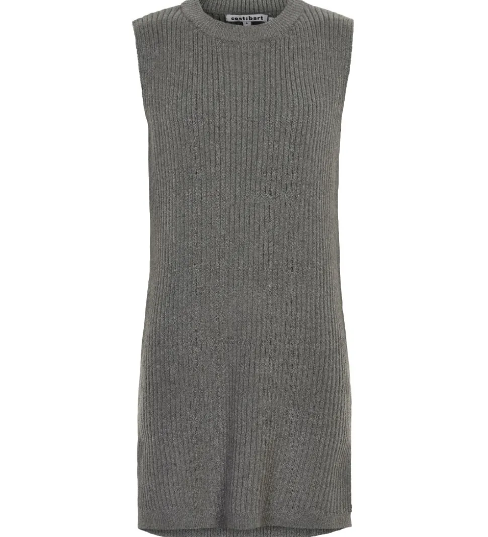 Cost:Bart Vest - Strik - Penny - Gråmeleret