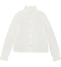 Creamie Skjorte - Woven - Cloud m. Broderie Anglaise