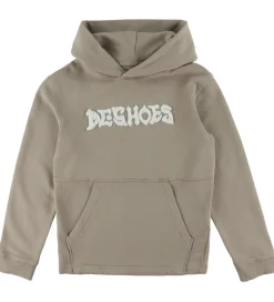 DC Shoes Hættetrøje - Mortar - Crockery m. Hvid