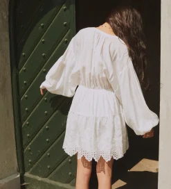 Designers Remix Kjole - Vera Broderie Short - Cream