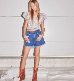 Designers Remix Top - Sandrine - White Flower Print