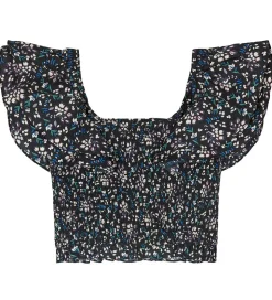Designers Remix Top - Sandrine - Black Flower Print