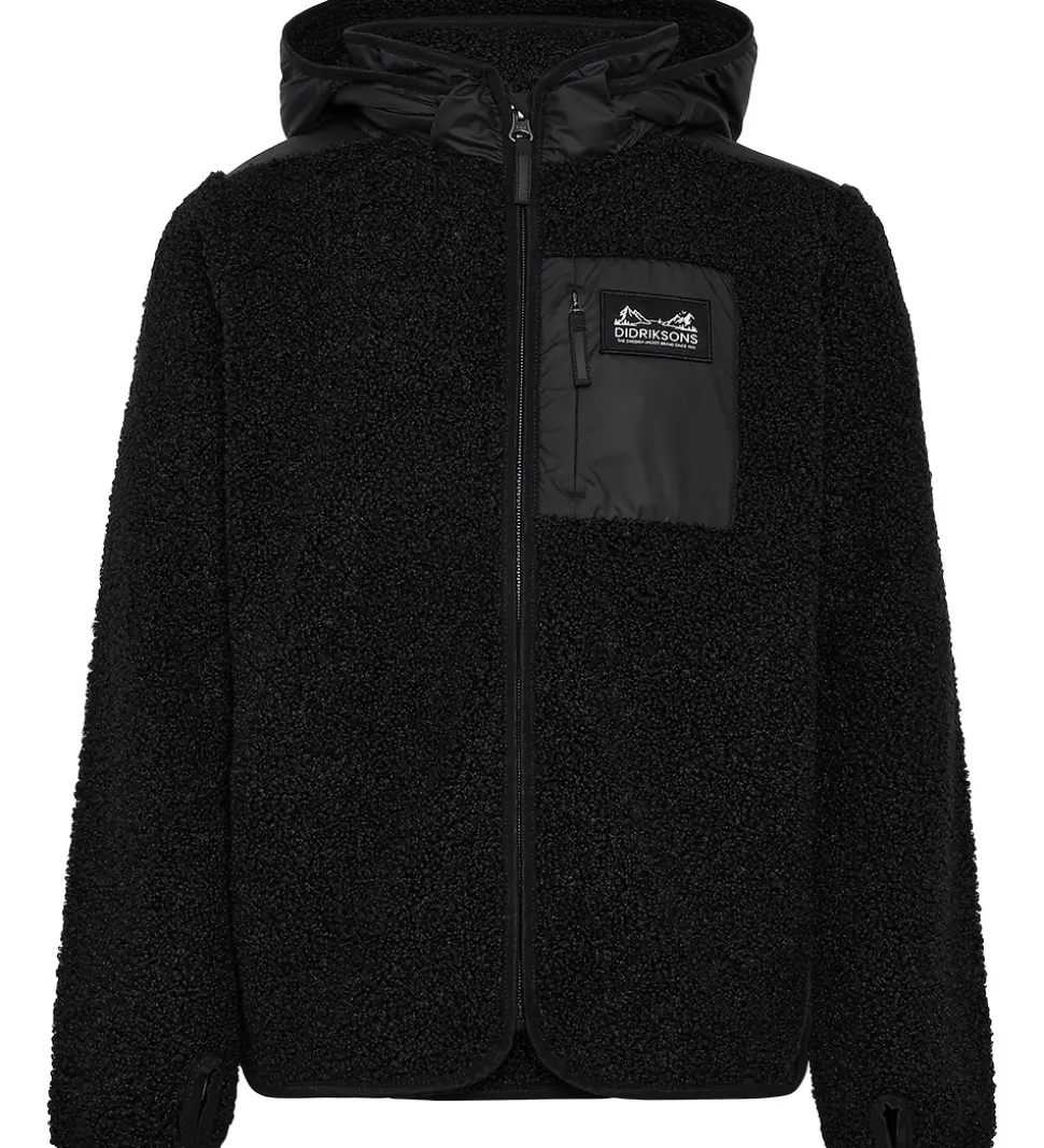 Didriksons Fleecejakke - Exa - Sort